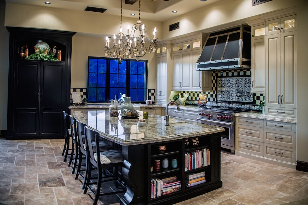 luxury kitchen island with seating